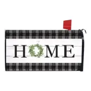 Everyday Spring Plaid Wreath Magentic Mailbox Cover Standard Size Briarwood Lane