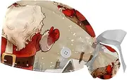 [YTYVAGT] 2-Pc,Gourd-Shaped Working Cap,Fisherman Hat with Buttons and Cotton Sweatband,Santa Claus Gift Winter Snow