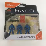 Mega Construx Halo Spartan CTF Base Crashers Action Figure Set Recon Rogue 2017