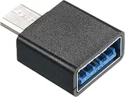 OTG Adapter Micro USB to USB2.0 Adapter Portable Micro USB Adapter Size Plug and Play Wide Compatibility Black Black Micro USB