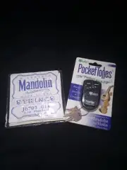 Combo Pocket Tuner / D'Addario J6701 Nickel Mandolin Single String, .011