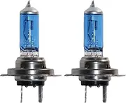2 pieces Headlight Bulb 12V 100 W, Super White Halogen Lamp 5000 K for car (H7)