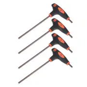 4 Pcs 4mm Hex Key T-Handle Dual End Wrench Spanner Metric S2 Steel New
