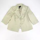 Lane Bryant Formal Gold Sparkle Blazer Jacket One Button Top Womens 20