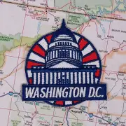 Washington D. C. Iron on Travel Patch - Great Souvenir or Gift for travellers