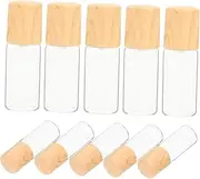 Beaupretty 10pcs Glass Roller Bottles for Essential Oils Perfume Bottle Grain Cap Travel-friendly Lightweight and Leakproof Protects Oils from Uv Rays