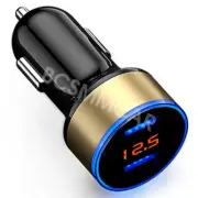 3.1A USB Dual Ports Car Charger Cigarette Lighter Adapter Digital LCD Voltmeter (for: Daihatsu)