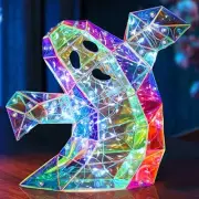Prismatic Ghost Iridescent Spooky Light Halloween Decor