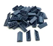 Lego 50 New Sand Blue Slopes 45 2 x 4 Stud Double Sloped Pieces Parts