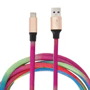 USB-A to USB-C Rainbow Cable - 2m