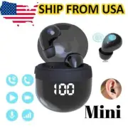 Painless Bluetooth Headphone W/Mic Micro Earbuds Noise Cancelling for Any Phone