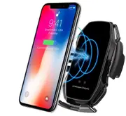 Catzon Wireless car Charger A5 15W Smart Sensor Phone Holder For iPhone Samsung (Black)