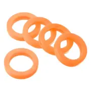 Key Caps Covers Rings, 20 Pack 0.9" Keys Identifiers Covers Coding Tags, Orange