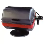 Electric Tabletop Grill, 200 Sq In, 3-Position Heat, Easy Cleanup, Black - NEW