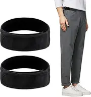 [Qianeffort] No Buckle Belts for Men - 2 PCS Adjustable Elastic Waist Belts for Jeans Pants (Black, L), Black, 1