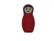 Patch embroidered badge iron on sew clothes applique russian doll matriochka