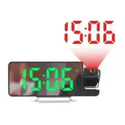 Led Digital Projection Clock Mirror 180°Rotation Large Screen Date Time8273