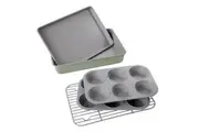 DAVIS & WADDELL MANOR 5 PIECE BAKEWARE SET GREEN