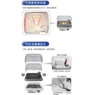 CHIMEI奇美 日本抗菌技術6人份烘碗機 (KD-06PH00)