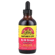 Nature's Life, B-12 Drops, Mixed Berry, 5,000 mcg, 4 fl oz (120 ml)