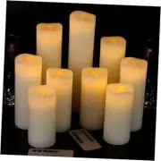 Vinkor Flameless Candles Battery Operated Candles Real Wax Pillar LED Candles