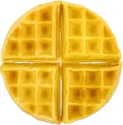 ifundom 4pcs Waffle Toys Fake Food for Boys and Girls Play Learning Celebration Decor