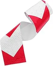 1Roll High Visibility Reflective Tape of Reflector Strips for Driveway Poles and Outdoor Use Strong Adhesion Night Safety Enhancement Reliable Warning