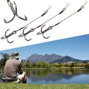 Pike Perch Bass Fishing Lure with Stainless Steel Stinger Treble Hooks 3 Pack