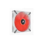 Corsair ML ELITE Series, ML140 LED ELITE WHITE, 140mm Magnetic Levitation Red LED Fan with AirGuide, Single Pack