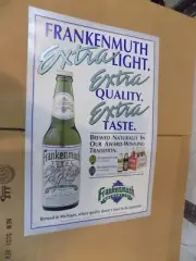 Vintage Frankenmuth Brewery Extra Light Beer Bar Poster Michigan