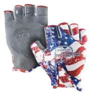 Fish Monkey FM18-AMER-L StubbyGuide Glove, UPF 50+, Short Stubby