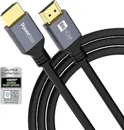 PowerBear 8K HDMI 2.1 Cable 6.6 ft | 48Gbps High Speed 4K@120Hz Rubber Cord 144Hz 8K@60Hz, eARC, Dynamic HDR 10,for Laptop, Monitor, PS5, PS4, Xbox One, Fire TV, Apple TV & More
