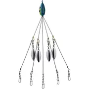 Umbrella Rigs for Bass Stripers Fishing, Freshwater Fishing Swimbait Lures Rig Kit, Blue