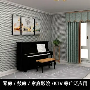 阻燃自粘隔音棉墻體KTV臥室錄音棚房間門窗消音吸音棉隔音板材料