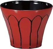 Fukui Craft Miso Soup Bowl, Heat Resistant, Made in Japan, Dishwasher Safe, Rough Carved Komachi Cup, Parent Nerouchi Black, Size 2.8