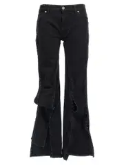 [Y/Project] Y/Project-Hook And Eye Jeans Nero-Donna 29 Black