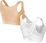 [Drakonas] Zalora Posture Bra, Zalora Posture Sports Bra, Adjustable Support Multifunctional Bra Front Closure, Posture Correction Bra