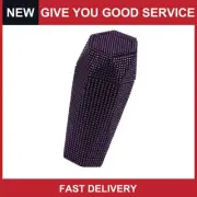Car Trash Can Rhinestones Portable Car Cup Holder Plastic Trash Bin Purple 1 Pc