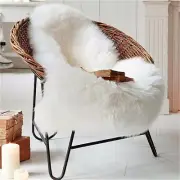 Rug Chair Cover Mat Bedroom Artificial Wool Warm Fluffy Anti Slip Carpet Pad