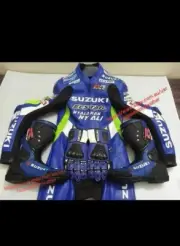 SUZUKI GEARS KIT ( SUZUKI SUIT, SUZUKI BOOTS, SUZUKI GLOVES ) COWHIDE LEATHER