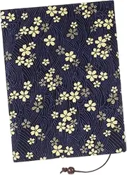 Veemoon Stylish Decorative Book Sleeve Hand Made Cloth Cover for Books Design Cherry Blossom Protects Edges Prevents Damage for Book Lovers