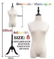 Dressmaker Female Mannequin Model Display Torso Tailor Fashion Dummy Showcase