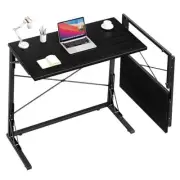31.5" Folding Desk, Foldable TV Tray Table for Eating on Couch, Extra Black