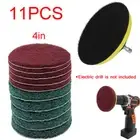 11* Scrub Brush Power Drill Cleaning Brush Cleaner Combo Set Perfect Clean Grout