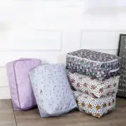 Large Capacity Oxford Cloth Storage Bag Floral Quilt Storage Bag Blanket