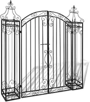 Ornamental Garden Gate Wrought Iron 122x20.5x134 cm,Gates 13.7KG-40905