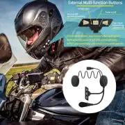 Motorbike Headphones Wireless Bluetooth w/Mic Motorcycle Helmet Headset Speaker