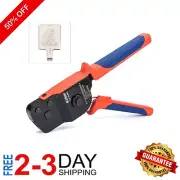 Versatile One-Handed PEX Crimping Tool for Secure Connections - Compact Design