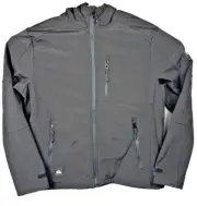 Quick Silver Soft Shell Full Zip Stretch Jacket Black Size Large New With Tags