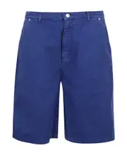 logo-patch denim bermuda shorts 33,34,29,30,31,32 Blue